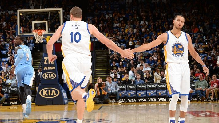 Дэвид Ли (слева) и Стивен Карри