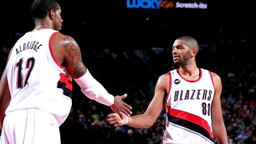 ЛаМаркус Олдридж и Николя Батюм