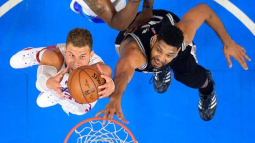 Блэйк Гриффин (слева) и Тим Данкан