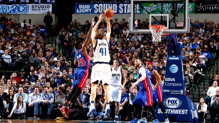 Точный бросок Дирка Новицки