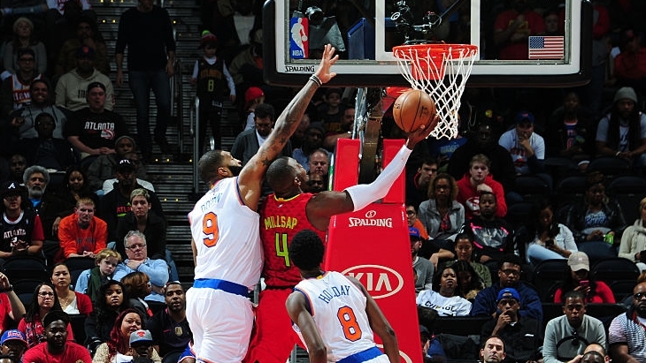 Пол Миллсэп атакует кольцо «Никс»