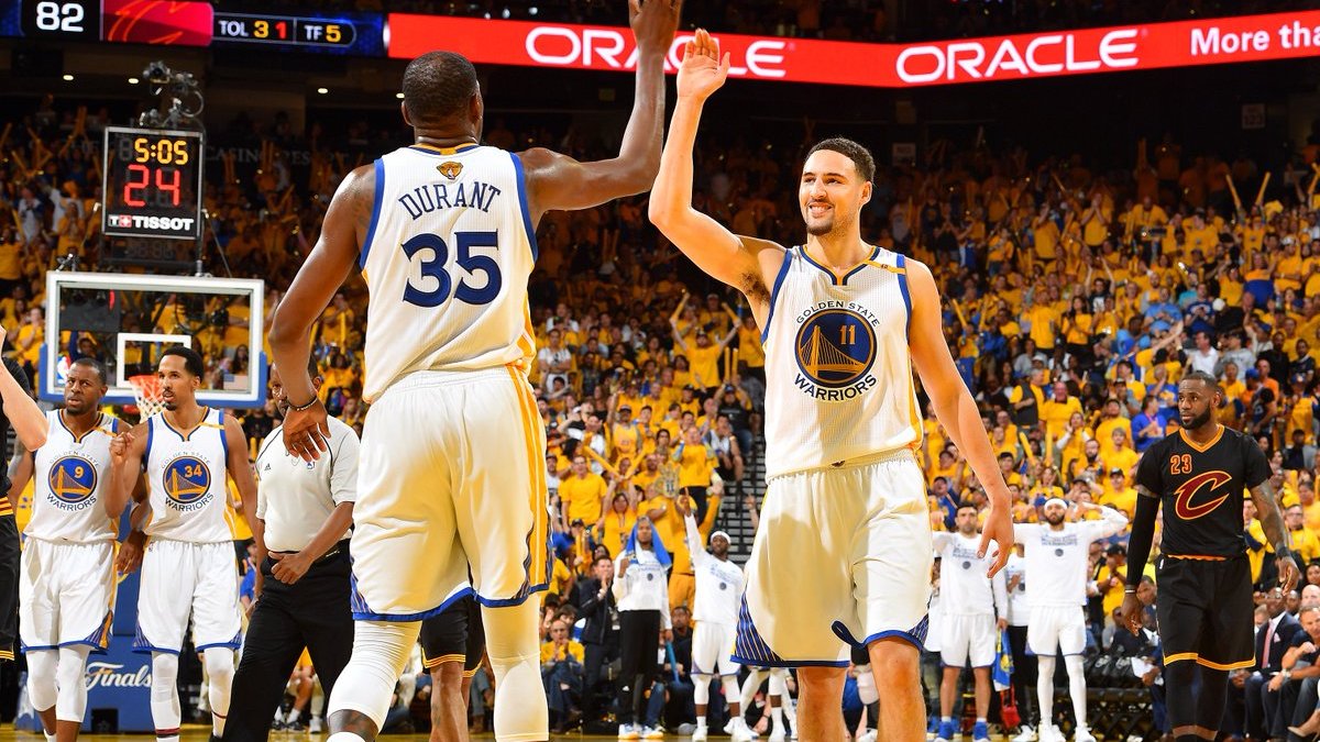 Кевин Дюрант и Клэй Томпсон