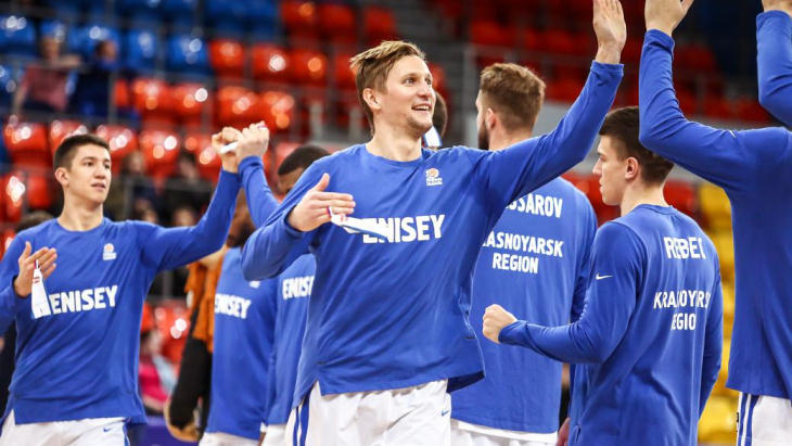 Баскетболисты «Енисея»