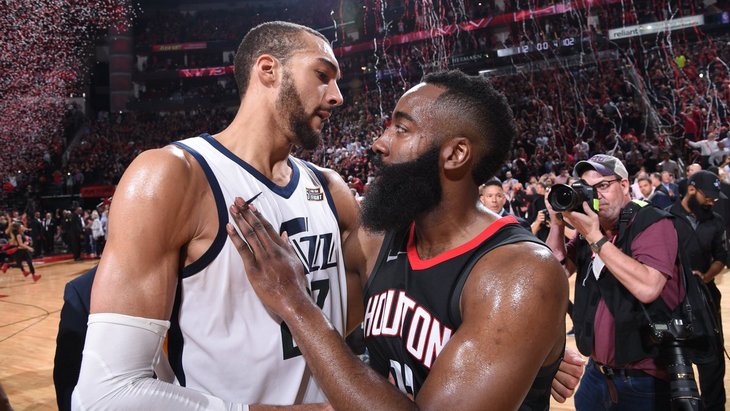 Руди Гобер и Джеймс Харден