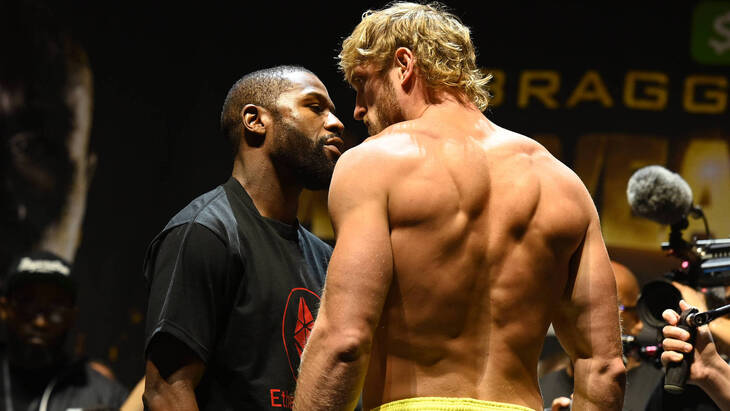 Флойд Мейвезер и Логан Пол