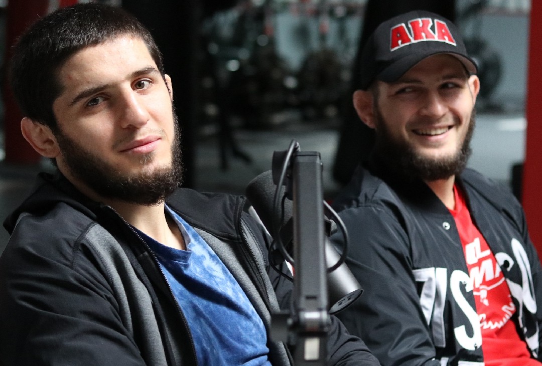 Ислам Махачев и Хабиб Нурмагомедов