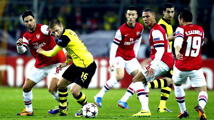 «Боруссия» встретится в Дортмунде с лондонским «Арсеналом»