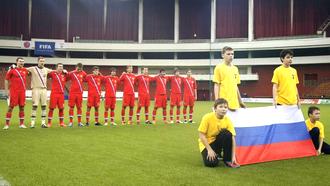 Футболисты молодежной сборной России