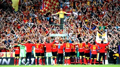 В конце мая болельщики «Ланса» праздновали выход команды в Лигу 1