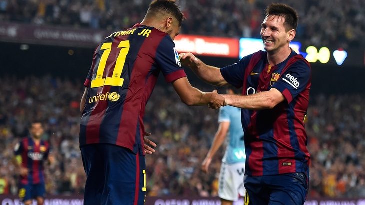 Тандем Месси и Неймара готовится к новой дуэли с Аяксом