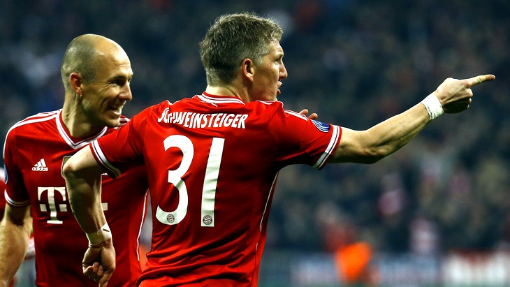 Арьен Роббен и Бастиан Швайнштайгер