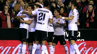 Радость футболистов «Валенсии»