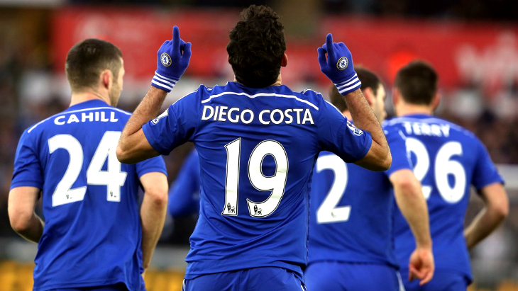 Диего Коста продолжает штамповать голы за «синих»