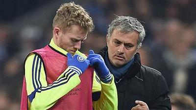 Андре Шюррле и Жозе Моуринью