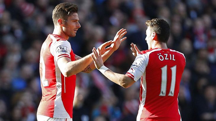 Оливье Жиру и Месут Озил