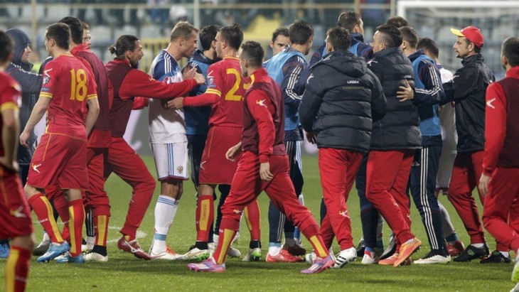 Скандал помешал Черногории и России провести полный матч 