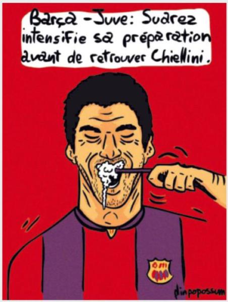 Суарес готовится к встрече с Кьеллини