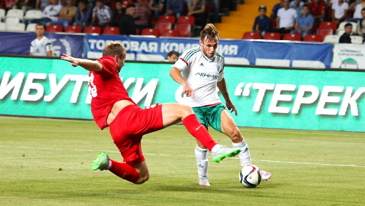 Эпизод матча «Терек» — «Мордовия»