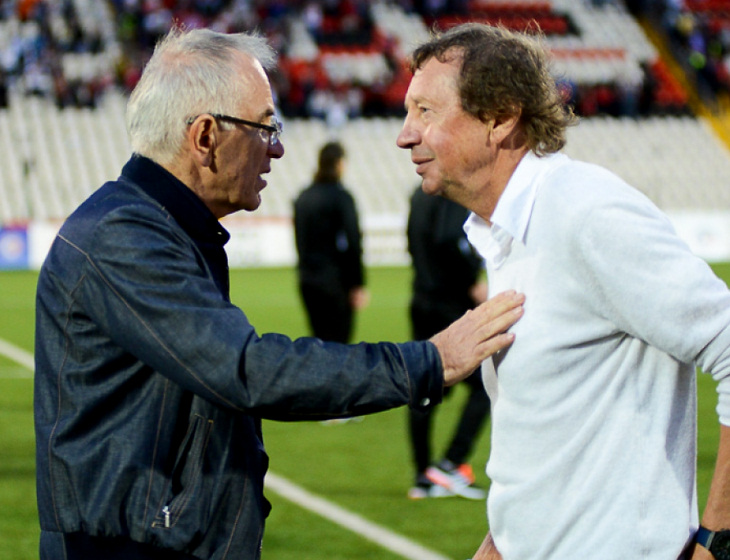 Гаджи Гаджиев и Юрий Семин после матча