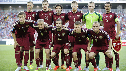 Футболисты сборной России