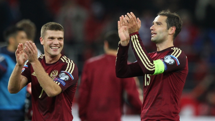 Футболисты сборной России