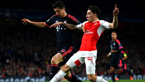 фрагмент матча «Арсенал» — «Бавария»