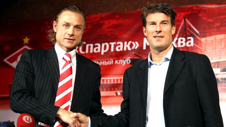 Валерий Карпин и Микаэль Лаудруп