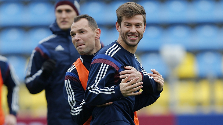 Сергей Игнашевич и Федор Смолов Сергей Игнашевич и Федор Смолов