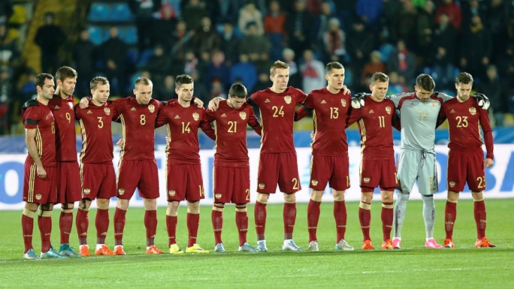 Сборная России перед матчем с Хорватией Сборная России перед матчем с Хорватией