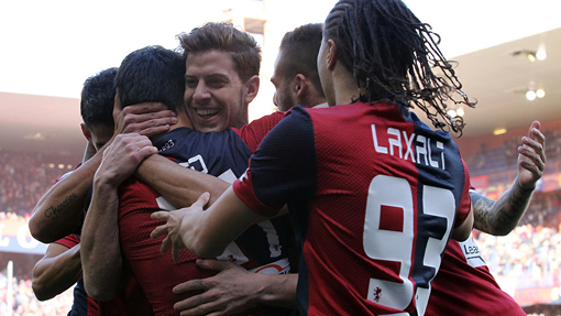 Радость футболистов «Дженоа»