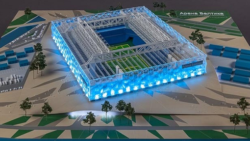 Один из макетов нового стадиона