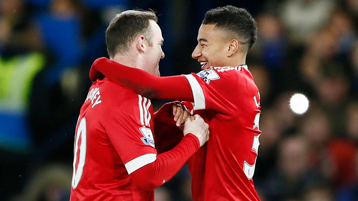 Уэйн Руни и Джесси Лингард