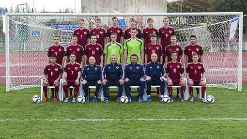 Футболисты юношеской сборной России