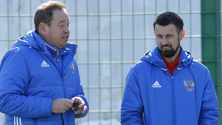 Леонид Слуцкий и Сергей Семак