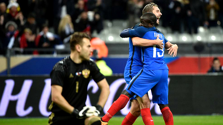 Сборная Франции торжествует