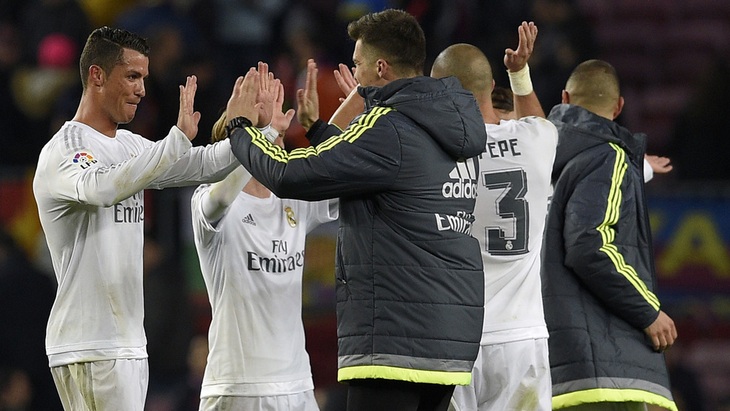 Послематчевая радость мадридцев