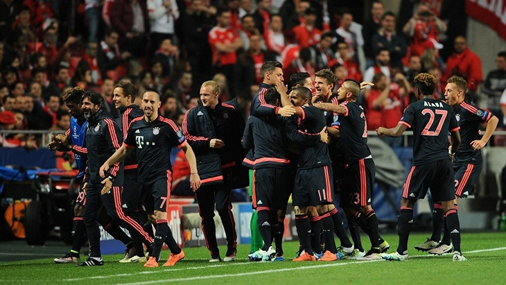 «Бавария» после выхода в полуфинал