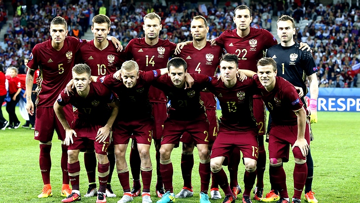 Сборная России перед матчем со Словакией 