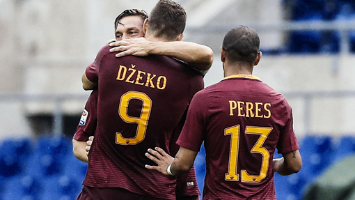 Радость футболистов «Ромы»