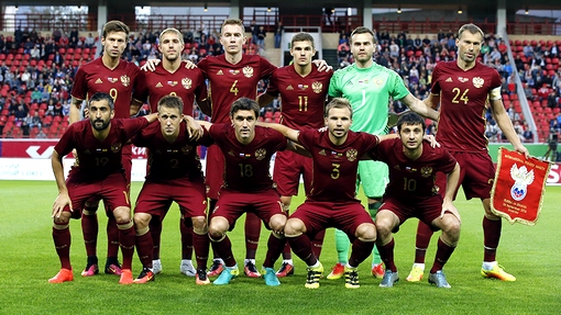 Сборная России перед товарищеской игрой с Ганой