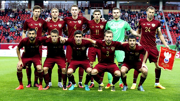 Сборная России перед товарищеским матчем с Ганой