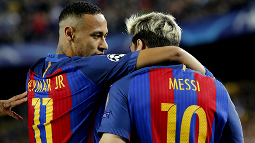 Неймар и Лионель Месси