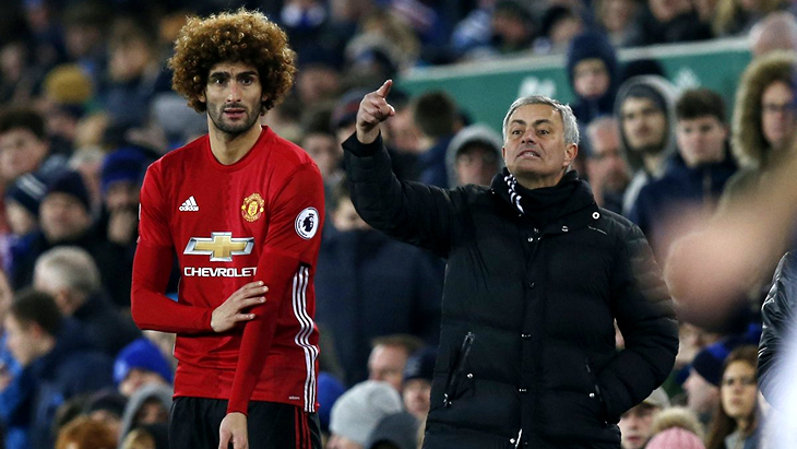 Маруан Феллайни и Жозе Моуринью