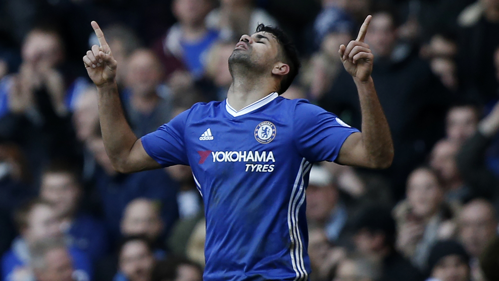 Диего Коста с 12 голами стал лидером бомбардирской гонки Диего Коста с 12 голами стал лидером бомбардирской гонки