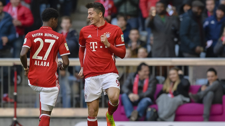 Радость футболистов «Баварии»