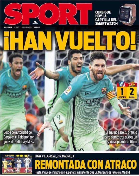 Каталонская газета Sport