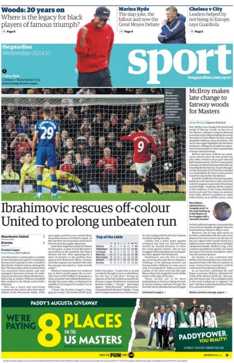 Первая полоса The Guardian