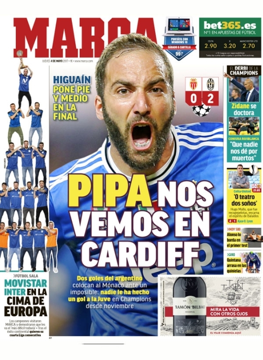 Первая полоса Marca