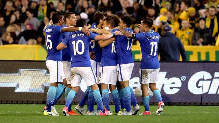 Бразильцы забили четыре безответных мяча в ворота Австралии