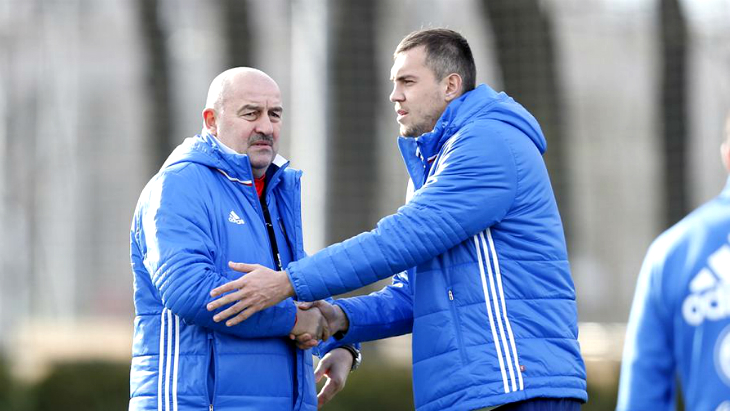 Артем Дзюба и Станислав Черчесов